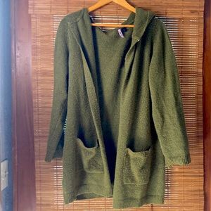 Hooded cardigan